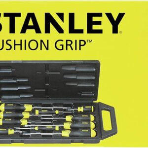 Stanley, 10 pcs Set - Flared 3mm X 75mm, 5 mm X 100mm, 6.5mm X 45mm, 6.5mm X 150mm, 8mm X 150mm, PH0 X 60mm, PH #1 X 75mm, PH