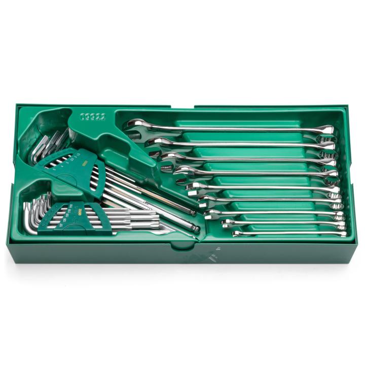 SATA ,27PC. SAE COMBINATION WRENCH TRAY SET