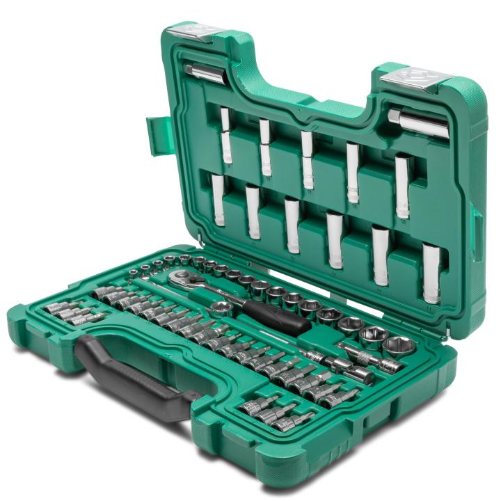 SATA, 60 Pc. 3/8” Drive 6 Point Metric Socket Set - Image 6