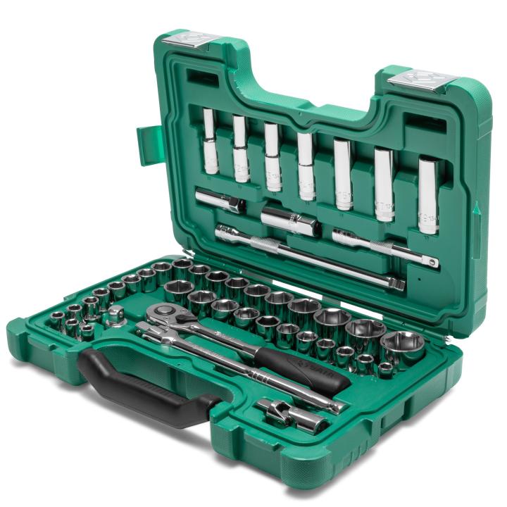 SATA, 46PC 1/2 DR. SOCKET SET MM/SAE - Image 3
