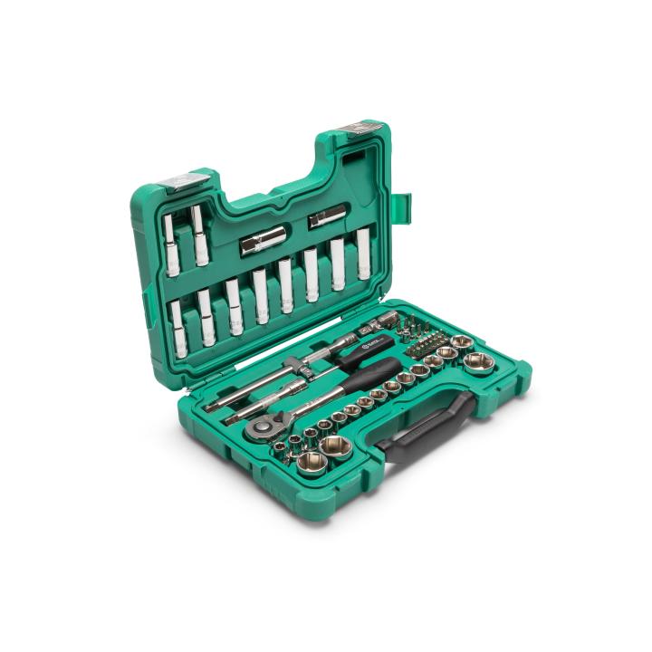 SATA, 60 Pc. 1/2” Drive 6 Point Metric Socket Set