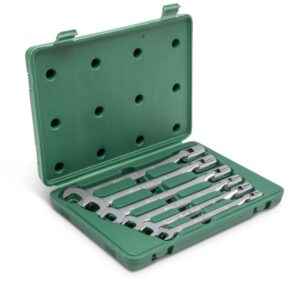 SATA, 6 Pc. Metric Double Flex Head Socket Wrench Set (10-19 mm)