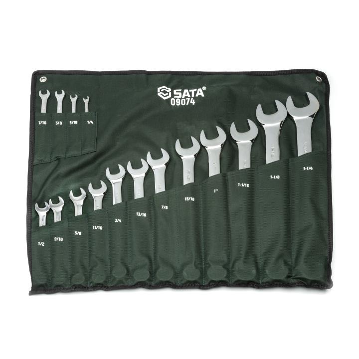 SATA,16 PCS SAE COMBINATION WRENCH 1/4-1-1/4" SET. - Image 3