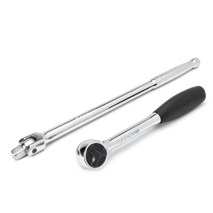 SATA, 20 PC. 1/2” DR 6 + 12 PT SAE SOCKET SET - Image 4