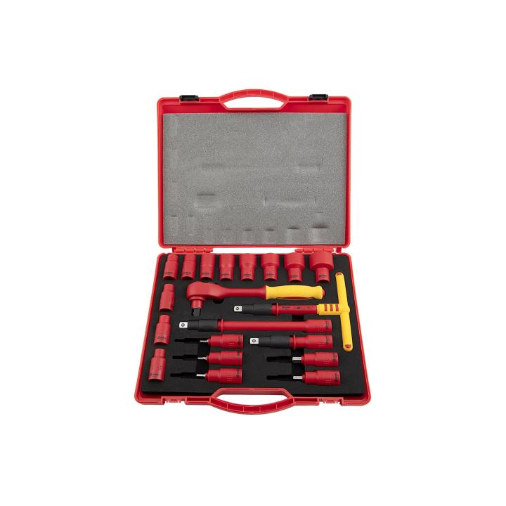 SATA, 20PC. 1/2" DR. VDE RAT AND SOCKET SET - Image 3