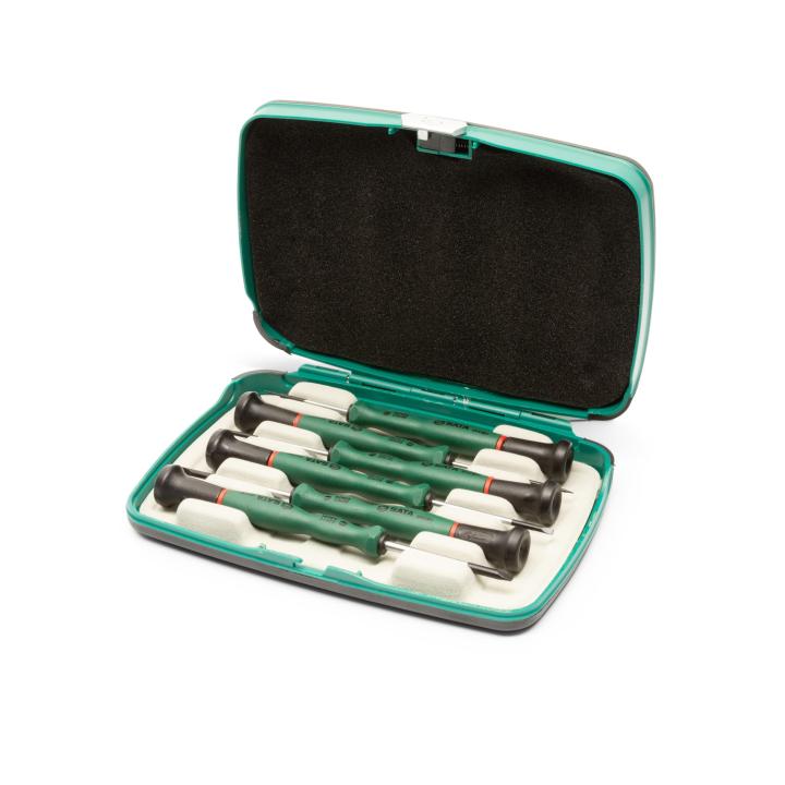 SATA, 6 PC. PRECISION SLOTTED SCREWDRIVER SET