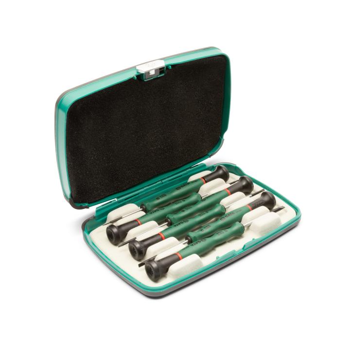 SATA, 6 PC. PRECISION SLOTTED SCREWDRIVER SET - Image 2