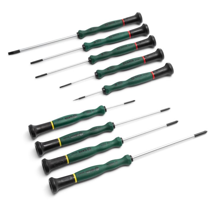 SATA, 9 PC. PRECISION COMBINATION SCREWDR SET - Image 6