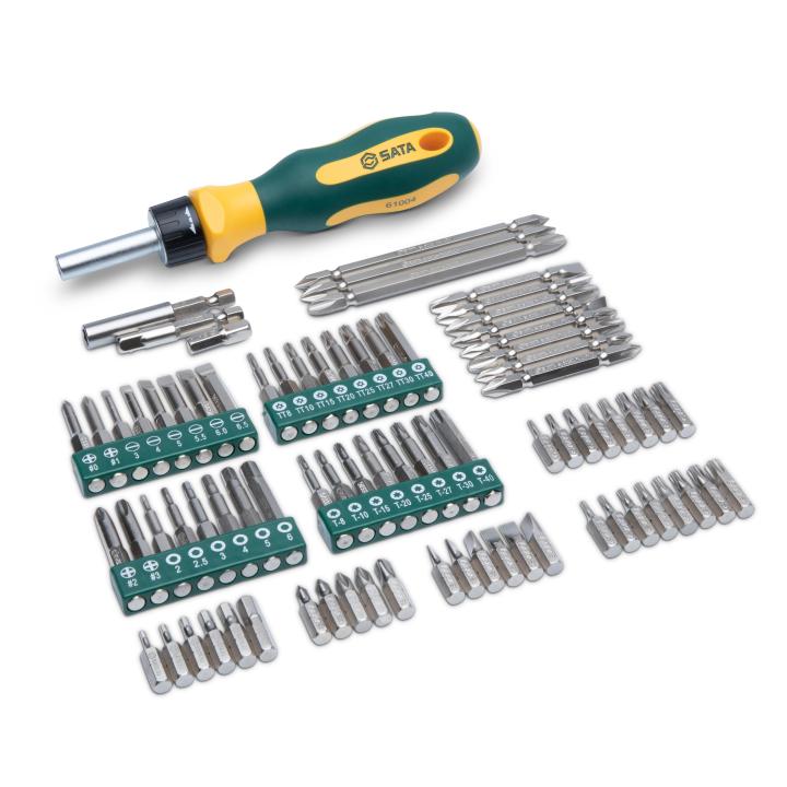 SATA, 80 Pc. Ratcheting Bit Driver Set