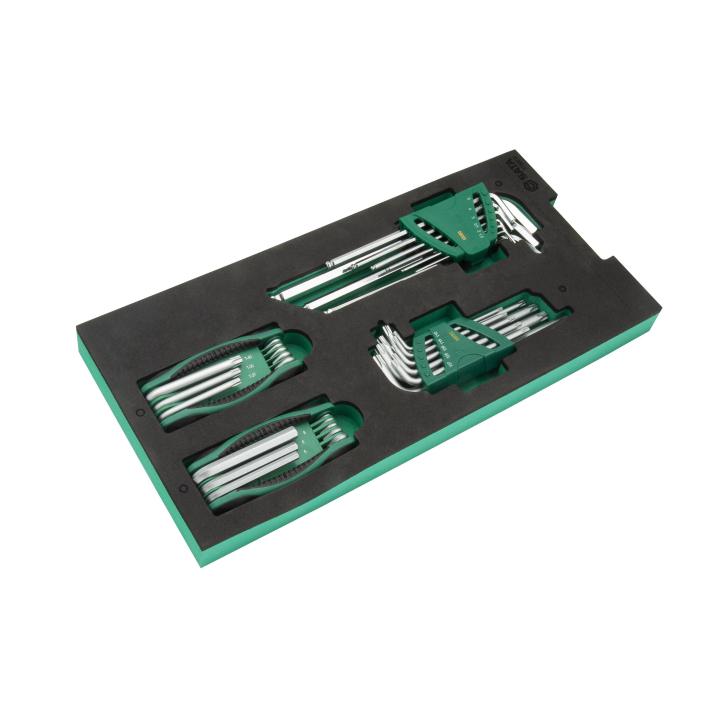 SATA, 9 Pc. Metric Extra Long Hex Key Set 1.5, 2, 2.5, 3, 4, 5, 6, 8, 10 mm - Image 3