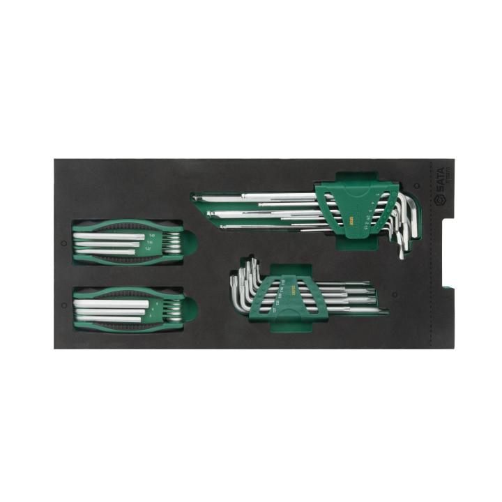 SATA, 9 Pc. Metric Extra Long Hex Key Set 1.5, 2, 2.5, 3, 4, 5, 6, 8, 10 mm - Image 2