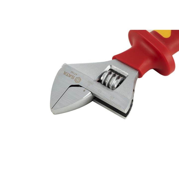 SATA, VDE INSULATED ADJUSTABLE WRENCH 8" - Image 3