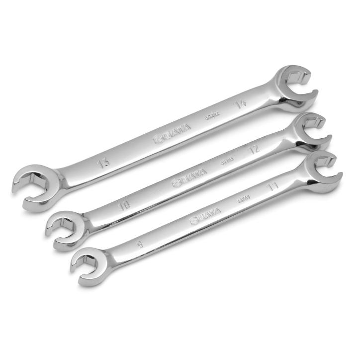 SATA, 3 PCS METRIC FLARE NUT WRENCH 9-14MM SET